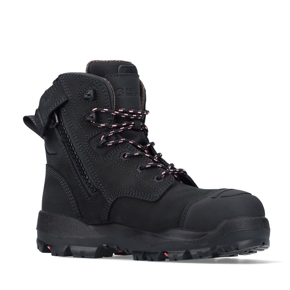 Mallee Ladies Black Safety Boots supplied by Twipake